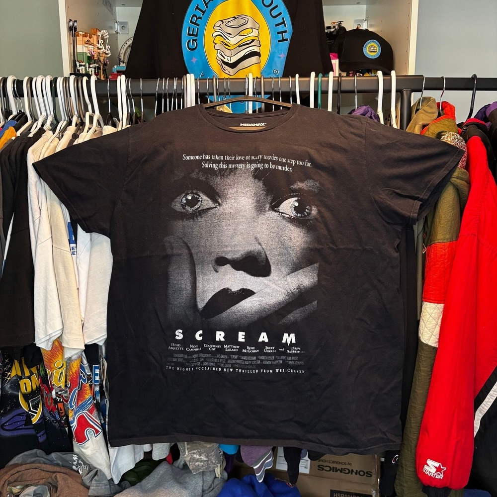Scream Ghostface Horror Movie Poster T Shirt 2XL Miramax 2016